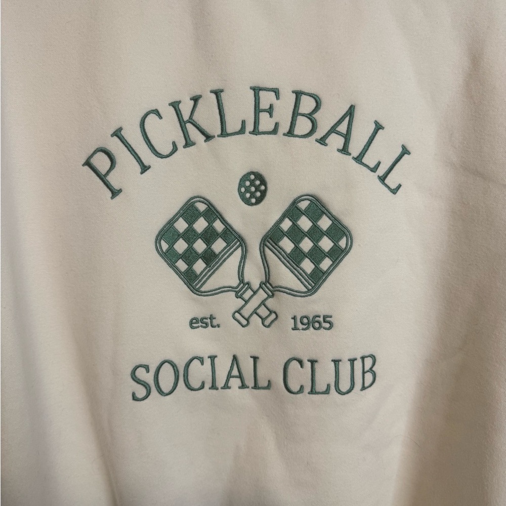 Kaileigh Pickleball Social Club Cream Sweater - Picture 2 of 6